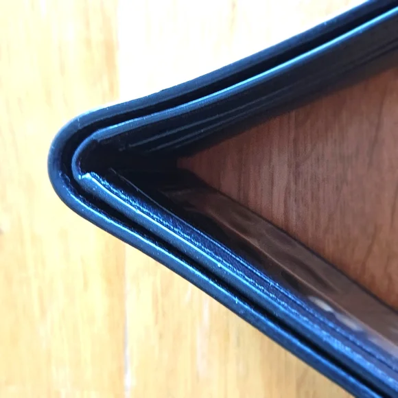 COACH Billfold ID Calf Leather Wallet - Black - Picture 12 of 14